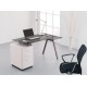 Cleveland 4 White And Grey Glass Desk